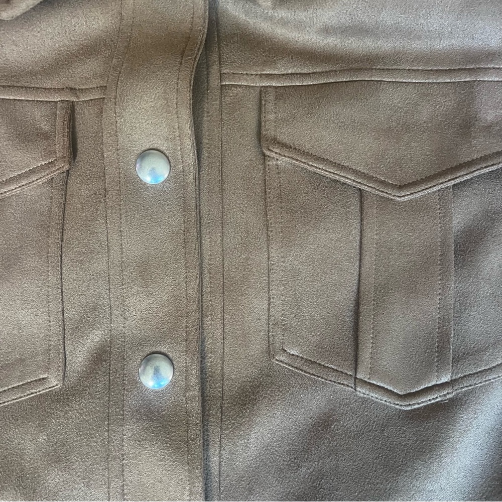 Steve Madden Faux Suede Tan Snap
Women's Jacket size Medium - Picture 3 of 5